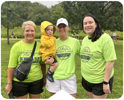Employees participating in Whitney's Walk for Suicide Prevention and Awareness.
