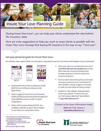 Insure Your Love Planning Guide Flyer