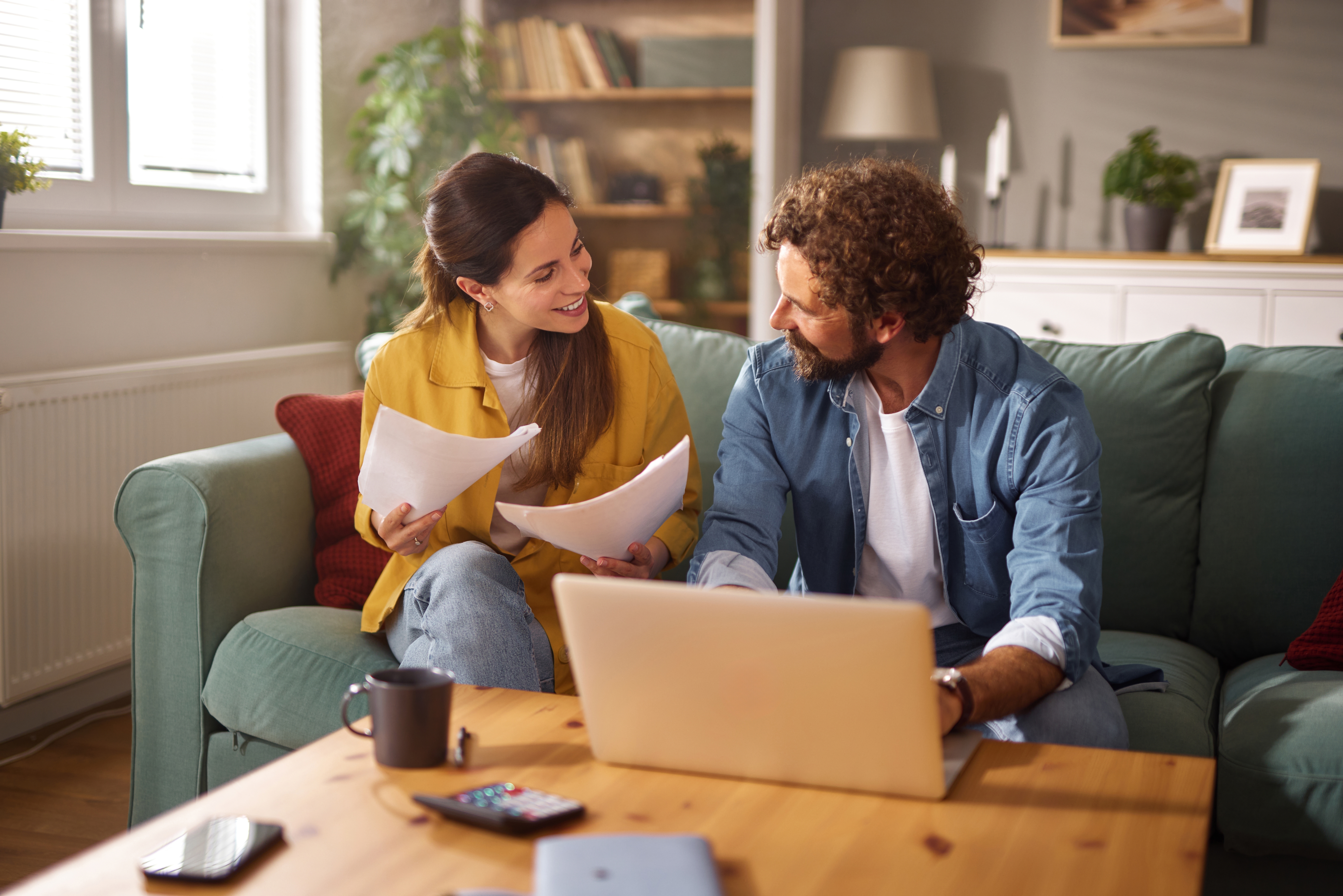 couple looking over life insurance options